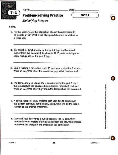 In addition, if your students need help with a writing assignments, the experts from the Bid For Writing company will easily assist them in this. . Multiplying and dividing integers word problems pdf